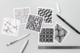 Zentangle: eine einfache und beruhigende Zeichenmethode