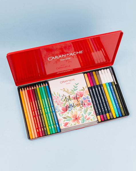 Botanical colouring and lettering set by Julie Thomas + 1 online class