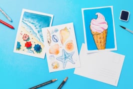 DIY summer postcards: 3 creative tutorials for your holidays