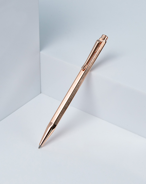 Stylo Bille ECRIDOR™ CHEVRON Doré Rose