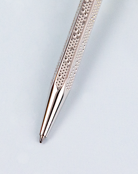 Set ECRIDOR™ GERMANIER Stylo Bille Platiné et Étui en Cuir – Édition Spéciale