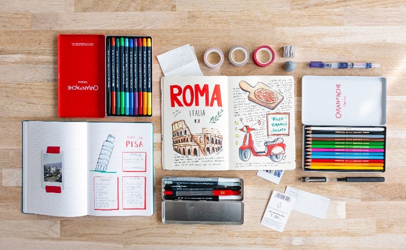 Diario Di Viaggio Personalizzabile Febio - Con Stickers, Formato A5 Per Ricordi Di Viaggio - Foto 11