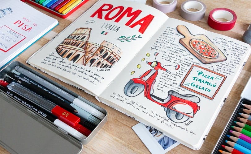 Our guide to creating a travel journal | Caran d'Ache