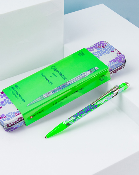 【限定】849ジェルマニエ ネオングリーン ボールペン