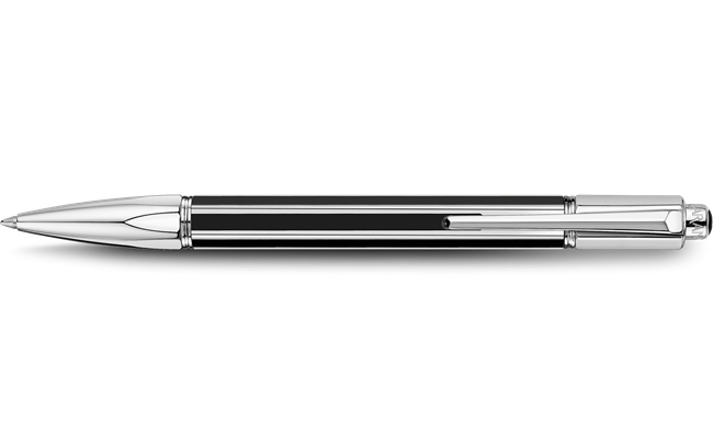 Silver-Plated, Rhodium-Coated VARIUS™ CHINA BLACK Ballpoint Pen