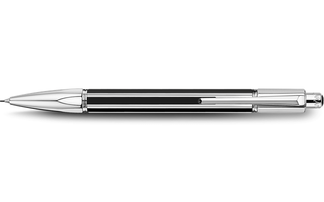 Silver-Plated, Rhodium-Coated VARIUS CHINA BLACK Mechanical Pencil