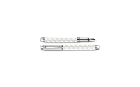 Füllfederhalter VARIUS™ CERAMIC WHITE versilbert und rhodiniert