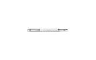 Silver-plated, rhodium-coated VARIUS CERAMIC WHITE fountain pen