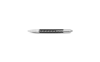 Silver-plated, rhodium-coated VARIUS CERAMIC BLACK ballpoint pen