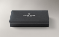 Silver-plated, rhodium-coated VARIUS CERAMIC BLACK ballpoint pen
