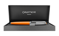 Silver-Plated, Rhodium-Coated LÉMAN BICOLOR Saffron Roller Pen