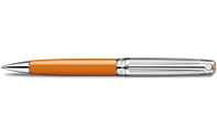 Silver-Plated, Rhodium-Coated LÉMAN BICOLOR Saffron Ballpoint Pen