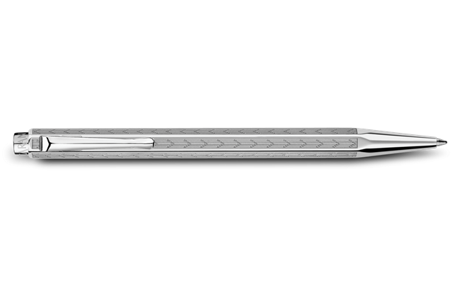 Palladium-Coated ECRIDOR CHEVRON Ballpoint Pen