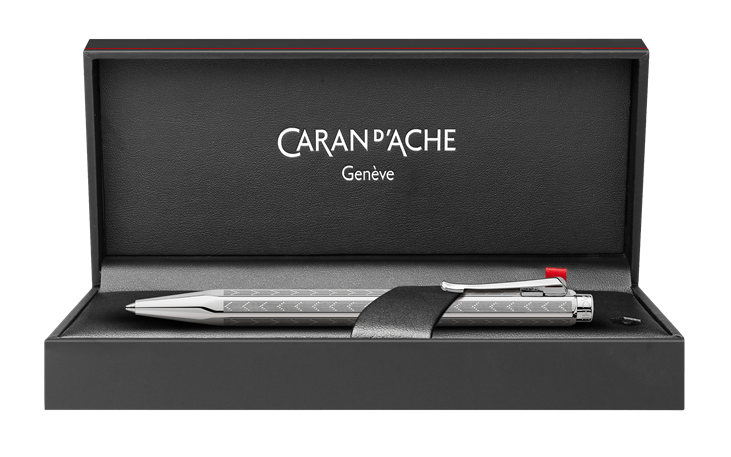 Caran dAche Caran d'Ache Ballpoint Pen Ecridor Series Chevron silver color KH08106 