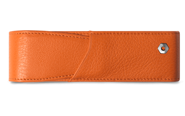 Etui für 2 Schreibgeräte LÉMAN Safran