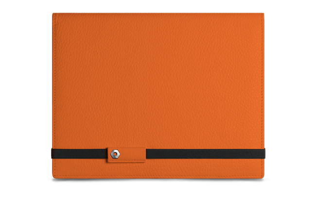 LÉMAN Saffron Leather Notebook A5