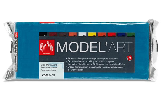 MODEL'ART - Permanent blue, 1 kg block