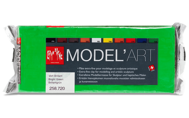 MODEL'ART - Bright green, 1 kg block