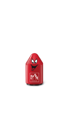 Double PENCIL SHARPENER in Red Plastic