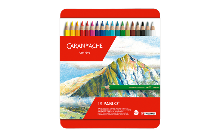 Boîte métal 30 crayons de couleurs Artistes PABLO® - Caran d'Ache -  Coffrets crayons de couleur - Crayons de Couleur Adultes - Crayons de  Dessin et Esquisse - Dessin - Pastel