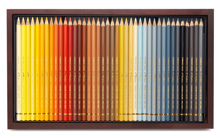 Coffret bois de crayons de couleur Artist Pablo Caran d'Ache assortiment de  120 couleurs :: Caran d'Ache :: Pablo