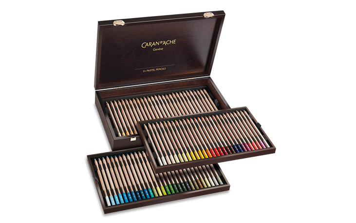 Wooden Box of 84 Colours PASTEL PENCILS | Caran d'Ache - 405,00CHF
