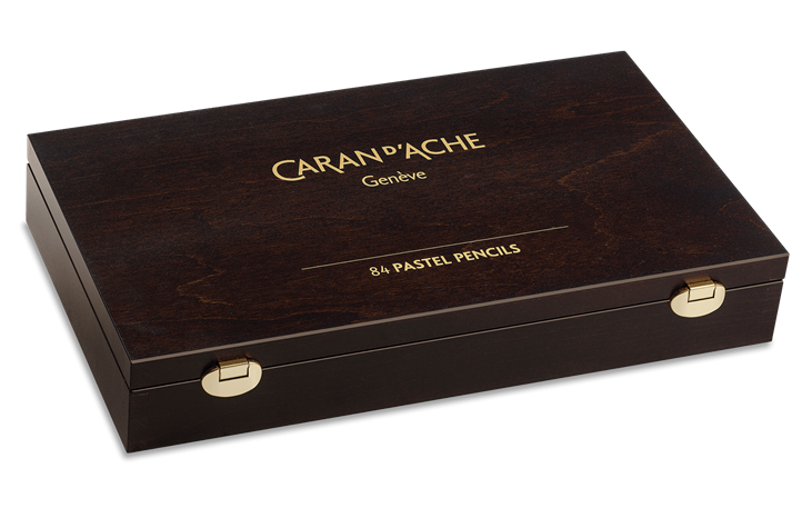 Caran d'Ache : Pastel Pencil : Wooden Box Set of 84