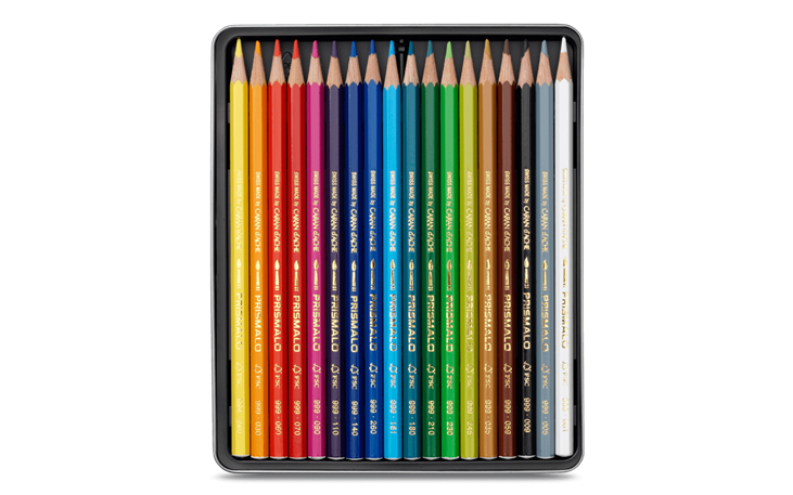 Caran dAche Prismalo Crayons de couleur aquarelle Assortiment de couleurs Lot de 18 