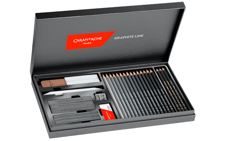 Box of 15 Hardness Degrees GRAPHITE LINE | Caran d'Ache US
