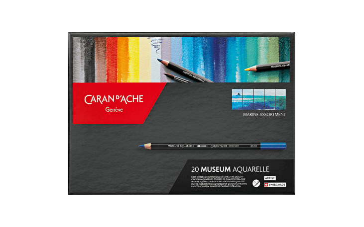 Caran D'ache Museum Aquarelle Watercolor Pencils - 20 Landscape Colors