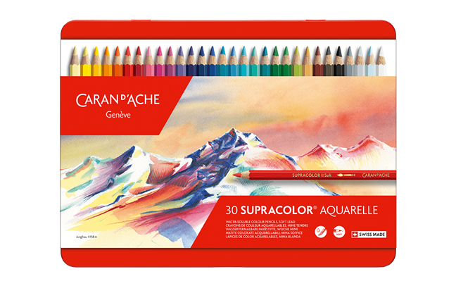 Caran D'Ache Supracolor Soft Aquarelle Watercolor + Pablo Colored