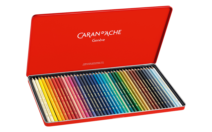 Caran d'Ache Supracolor artiste Qualité Doux soluble dans l'eau Couleur Crayons 120 Set 