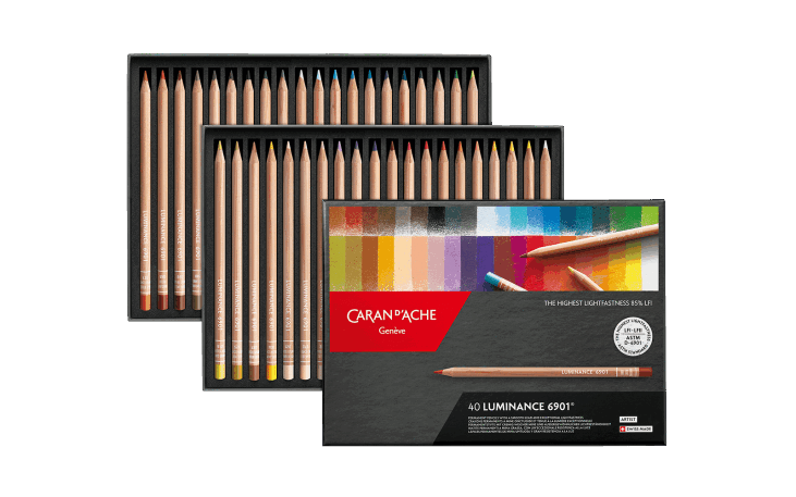 4589560866739 Caran dAche Caran D'Ache Luminance Colored Pencils 40 Color Set Cda 6901-740 Japan Genuine 