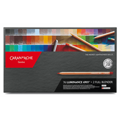 Caran d'Ache Luminance Coloured Pencils Review - All 100 of Them! Original  76 Set + 24 Portrait Set 