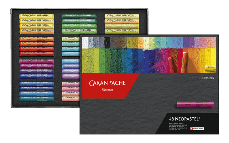 Wooden Box of 84 NEOCOLOR™ II Pastels