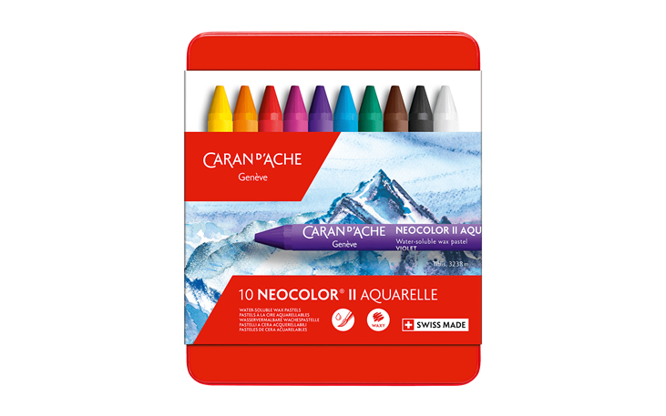 Caran d'Ache Neocolor II Water Soluble Wax Pastel 84 Set