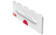849 POPLINE Metallic Red Ballpoint Pen, with Holder