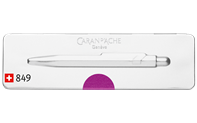 849 POPLINE Metallic Purple Ballpoint Pen, with Holder