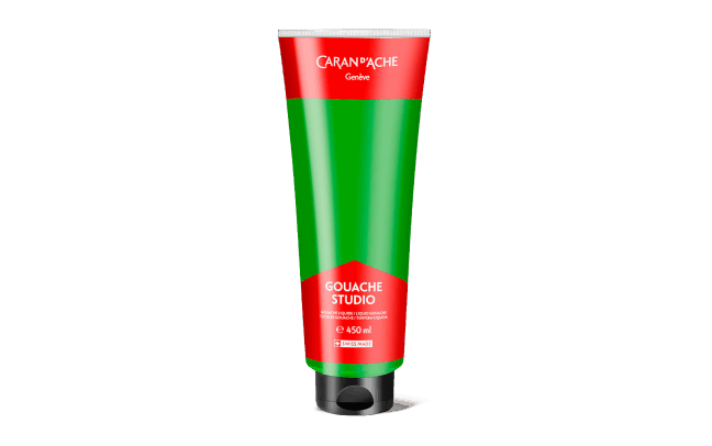 Tube 450 ml Gouache Studio Brillantgrün