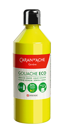GOUACHE ECO 500 ml Giallo Limone Fluo