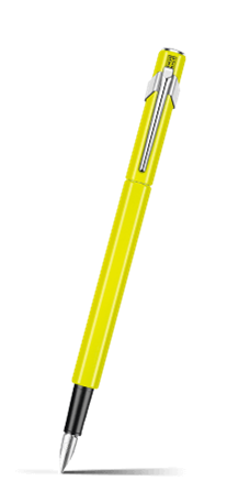 Fountain Pen 849 Metal Yellow Fluo