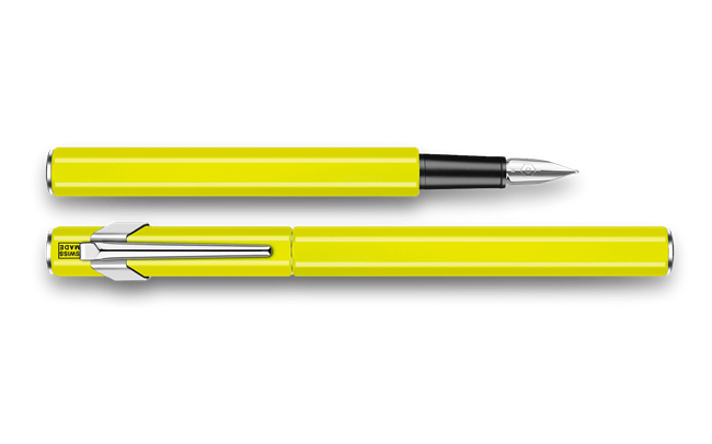 Fountain Pen 849™ Metal Yellow Fluo