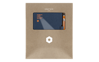 849 ballpoint pen ORANGE & notebook OFFICE A6 BLUE
