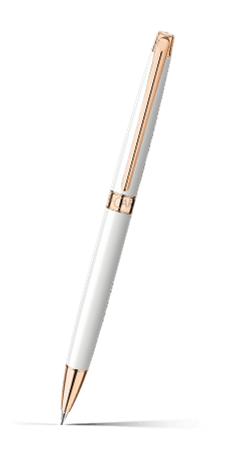 White Rose Gold LÉMAN™ SLIM Mechanical Pencil