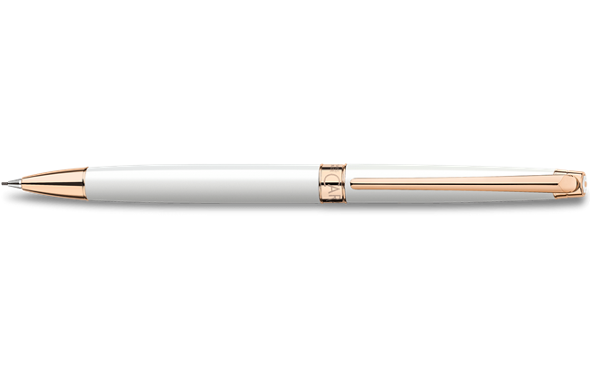 White Rose Gold LÉMAN SLIM Mechanical Pencil