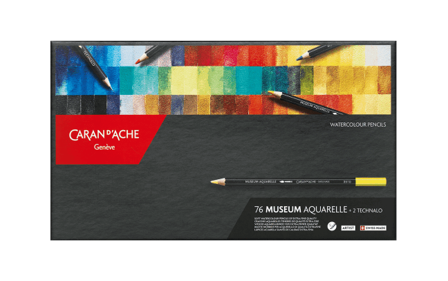 ミュージアムアクアレル　水溶性色鉛筆　76色セット