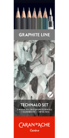 GRAPHITE LINE - 6 matite TECHNALO assortite (3B, B, HB)