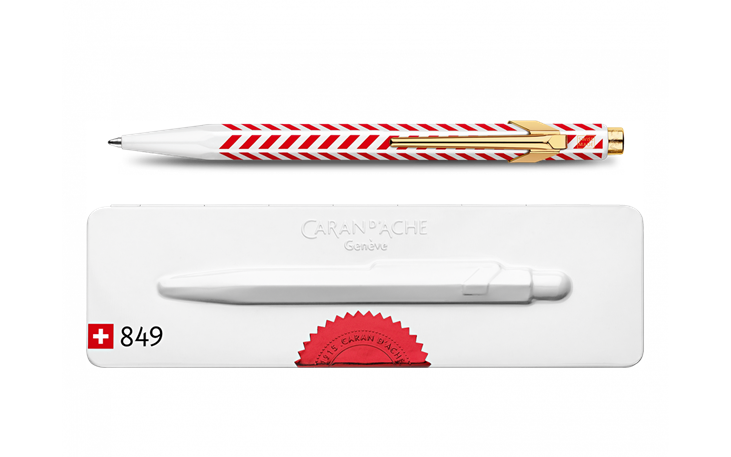 CARAN d'ACHE ボールペン本体　シェブロン kingdomnote_7610186713644