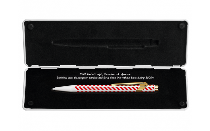 CARAN d'ACHE ボールペン本体　シェブロン 新品)CARAN d'ACHE カランダッシュ ボールペン エクリドール