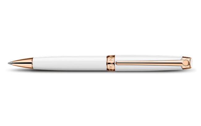 White Rose Gold LÉMAN Ballpoint Pen